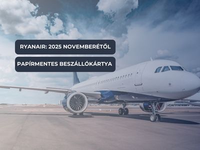 <p>A Ryanair bejelentette, hogy a teljesen digitális, papírmentes beszállókártyákra való átállását 2025. november 3-ra halasztja. Ez a változás a légitársaság fenntarthatósági céljait szolgálja, miközben az utasélményt is továbbfejleszti.</p>